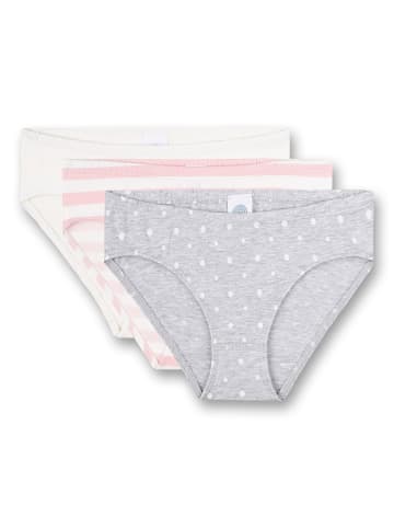 Sanetta Slip 3er Pack in Grau/Rosa/Weiß