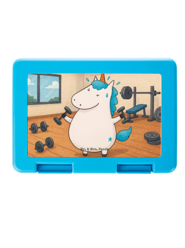 Mr. & Mrs. Panda Meal Prep Box Einhorn Fitness Design ohne Spruch in Weiß