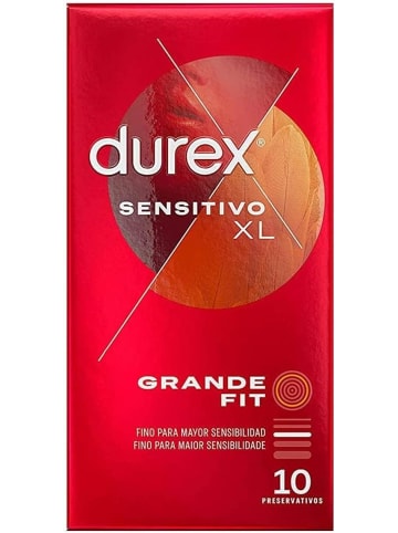durex Gefühlsecht Extra Groß Kondome XL Kondome für intensives Empfinden 10 Stk.