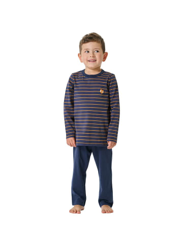 Schiesser Pyjama in Dunkelblau