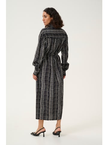Kaffe Kleid KAalice Baggy fit in Black/White/Elephant Graphic