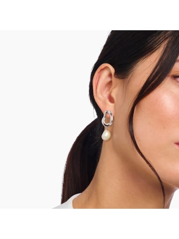 Thomas Sabo Ohrringe in silber, weiß