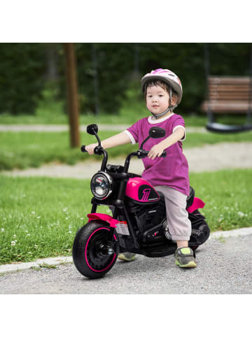 HOMCOM Elektromotorrad 3 km/h 1,5-3 Jahre Rosa