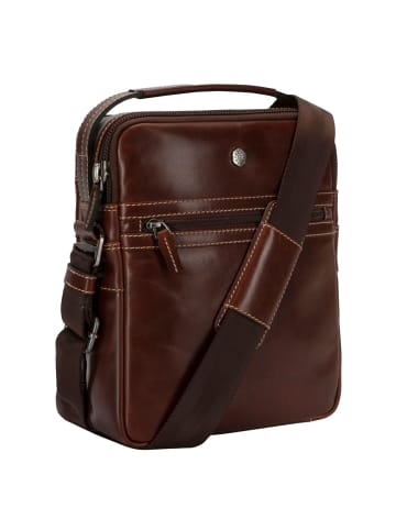 Jekyll & Hide Oxford Handtasche Leder 22 cm mocha