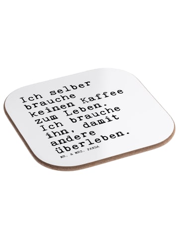 Mr. & Mrs. Panda Coaster Ich selber brauche keinen... mit Spruch in Weiß