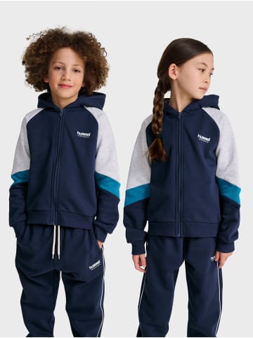 Hummel Reißverschluss Kapuzenpullover Hmljr Loose Kinder in DRESS BLUES