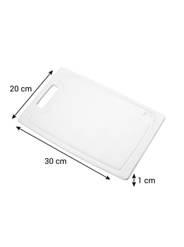 Tescoma Schneidbrett PRESTO, 26 x 16 cm in weiß