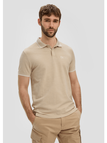 s.Oliver Polo-Shirt kurzarm in Beige