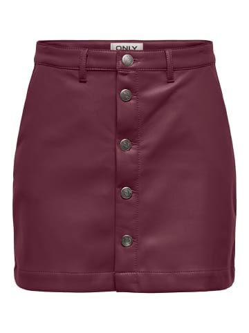 ONLY Lederrock in Burgundy