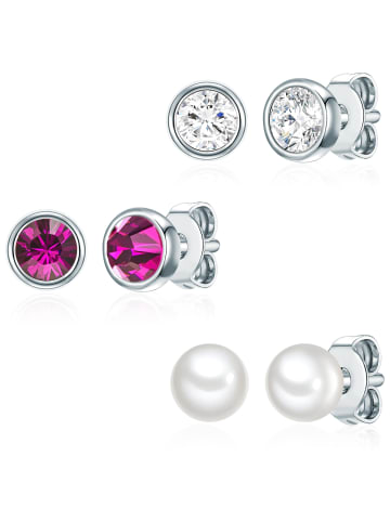 Rafaela Donata Schmuckset Sterling Silber Süßwasser-Zuchtperle in silber