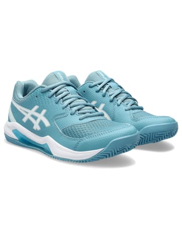 asics Laufschuhe GEL-DEDICATE 8 in GRIS BLUE/WHITE