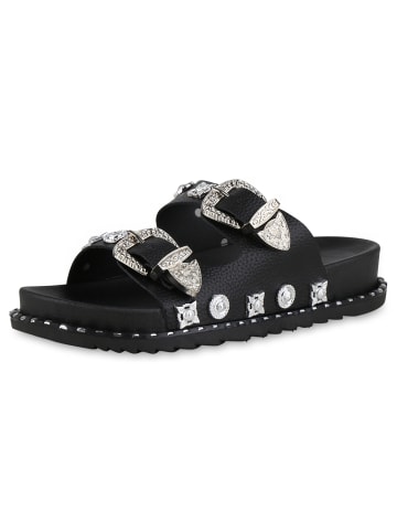 VAN HILL Pantoletten Vanessa in Schwarz
