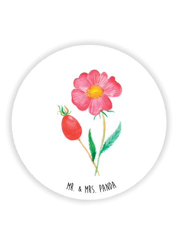 Mr. & Mrs. Panda magnet Blume HageRundunge ohne Spruch in Weiß