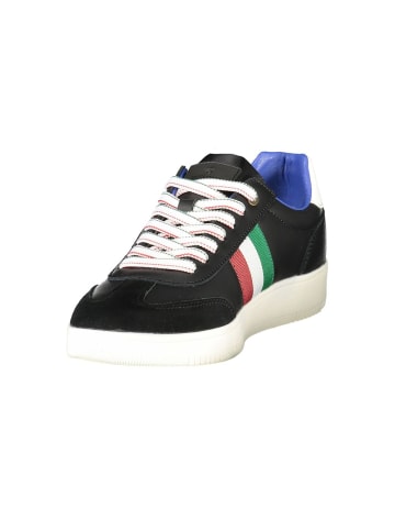 ESERCITO 1659 Schwarze Leder-Sneaker