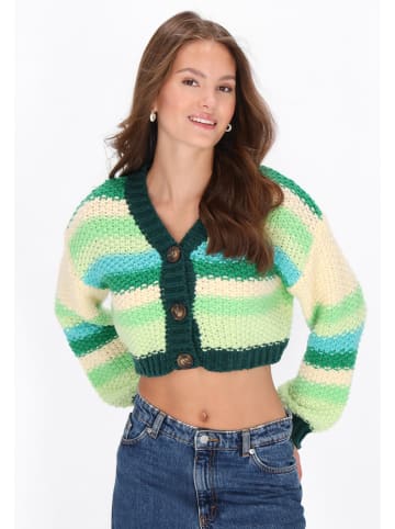 myMo Cardigan in green multicolor