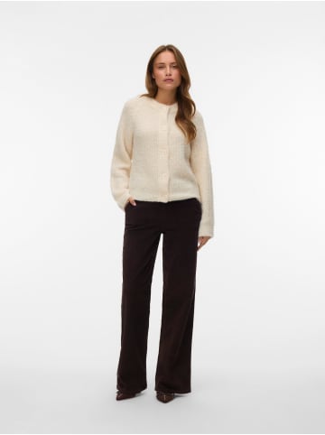 Vero Moda Margot HR Wide Corduroy Pants in Chocolate Torte