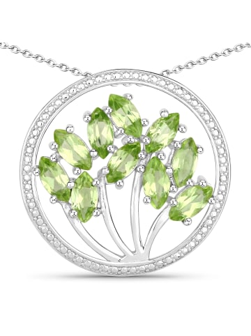 Rafaela Donata Kette mit Anhänger Sterling Silber Peridot grün in silber