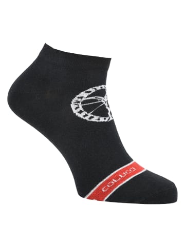 Carlo Colucci Sneakersocken Centaro in Schwarz / Weiß