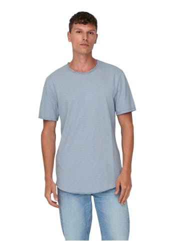 Only&Sons T-Shirt ONSBENNE LONGY in Blau