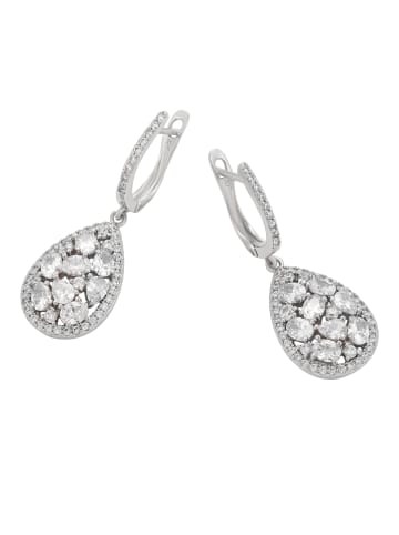 faina Women Dangle Earrings in Silver White