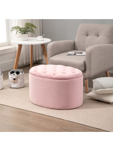HOMCOM Sitzbank-71B x 52T x 42H cm-Rosa