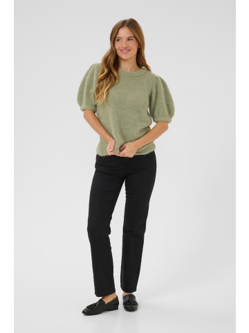 Kaffe Strickpullover KAemilie Regular fit in Oil Green Melange