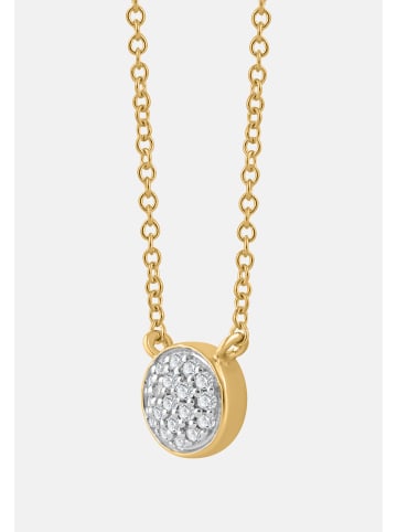 Diamant Exquis Halskette aus 375 Gelbgold mit Diamant
