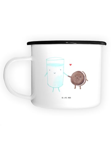 Mr. & Mrs. Panda Kaffeetasse Milch Keks ohne Spruch in Weiß