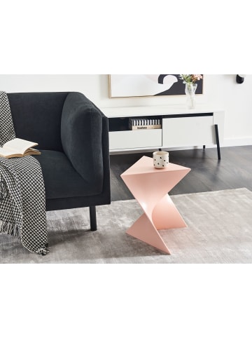 Beliani Beistelltisch PECOS in Rosa - (W) 40 x (H) 44 x (L) 40 cm
