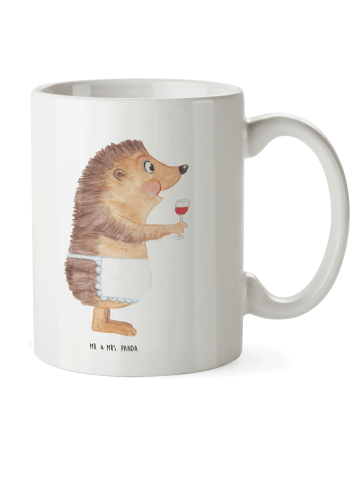 Mr. & Mrs. Panda Pott Igel Wein ohne Spruch in Weiß