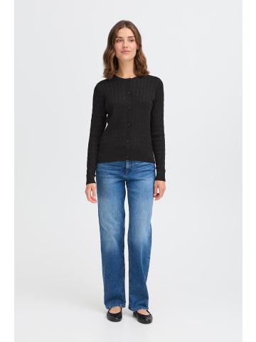 Oxmo Strickjacke OXSasja in schwarz