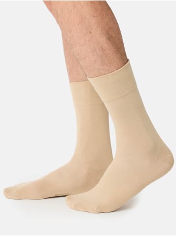 Nur Die  Freizeitsocken 98% Baumwolle weich atmungsaktiv in leinen