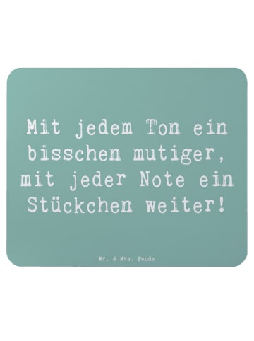 Mr. & Mrs. Panda Mouse Pad Spruch Ein neues Musikinstrument lern... in Meeresbrise