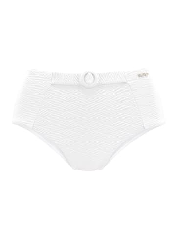 Sunseeker Highwaist-Bikini-Hose in weiß