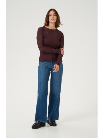 Kaffe Langarm-Bluse KAnomi Regular fit in Fudge