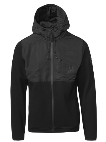 KOROSHI Sweatshirt Jacke in SCHWARZ