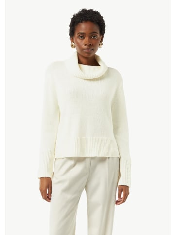 comma Strickpullover langarm in Weiß
