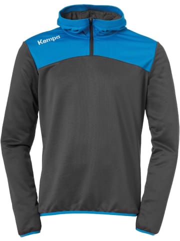 Kempa Hoodie "Emotion 2.0 Quarter Zip Hoody" in Grau