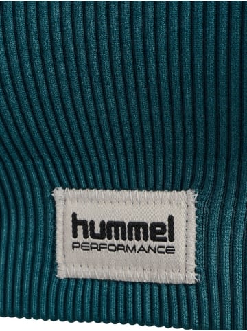 Hummel Sport-BH "Pulse Seamless Rib Bra" in Grün