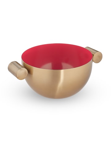 relaxdays 4 x Servierschüssel in Gold/ Rot