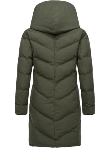 ragwear Steppmantel Natalka Cosy in Dark Olive