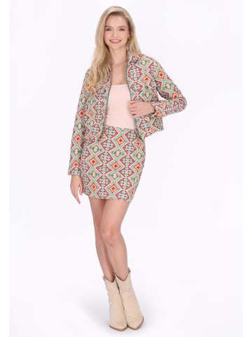 IZIA Women Jacket in aqua multicolor