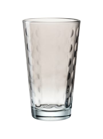 LEONARDO Trinkglas OPTIC 540 ml grau 4er Set