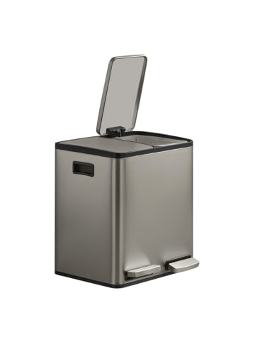 SONGMICS Abfalleimer Pary in Silbern - (B)35.3 x (H)45.5 x (T)41.8 cm - 30 L