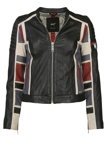 Maze Lederjacke Nebraska in black/navy