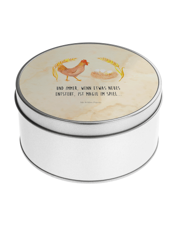 Mr. & Mrs. Panda Teedose Huhn Stolz mit Spruch in Vintage