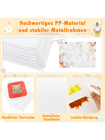 COSTWAY Regalsystem mit 8 Würfeln in Weiß