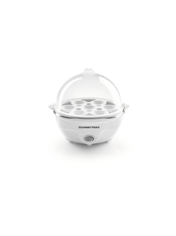 Gourmet Maxx Eierkocher für 7 Eier 350W weiß  Weiß