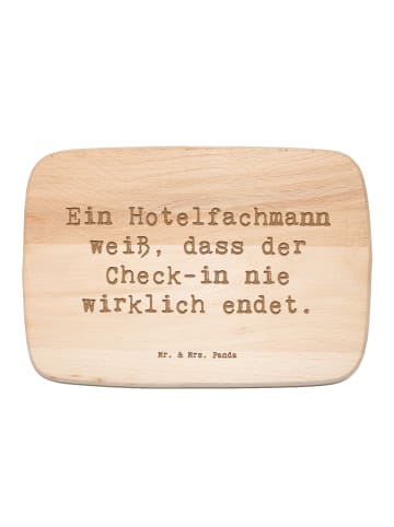 Mr. & Mrs. Panda Schneidebrett Holz Spruch Hotelfachmann Lebensw... in Transparent
