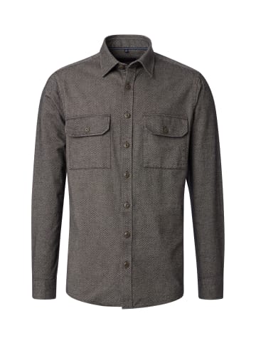 CASAMODA Hemdjacke in Dunkelgrün